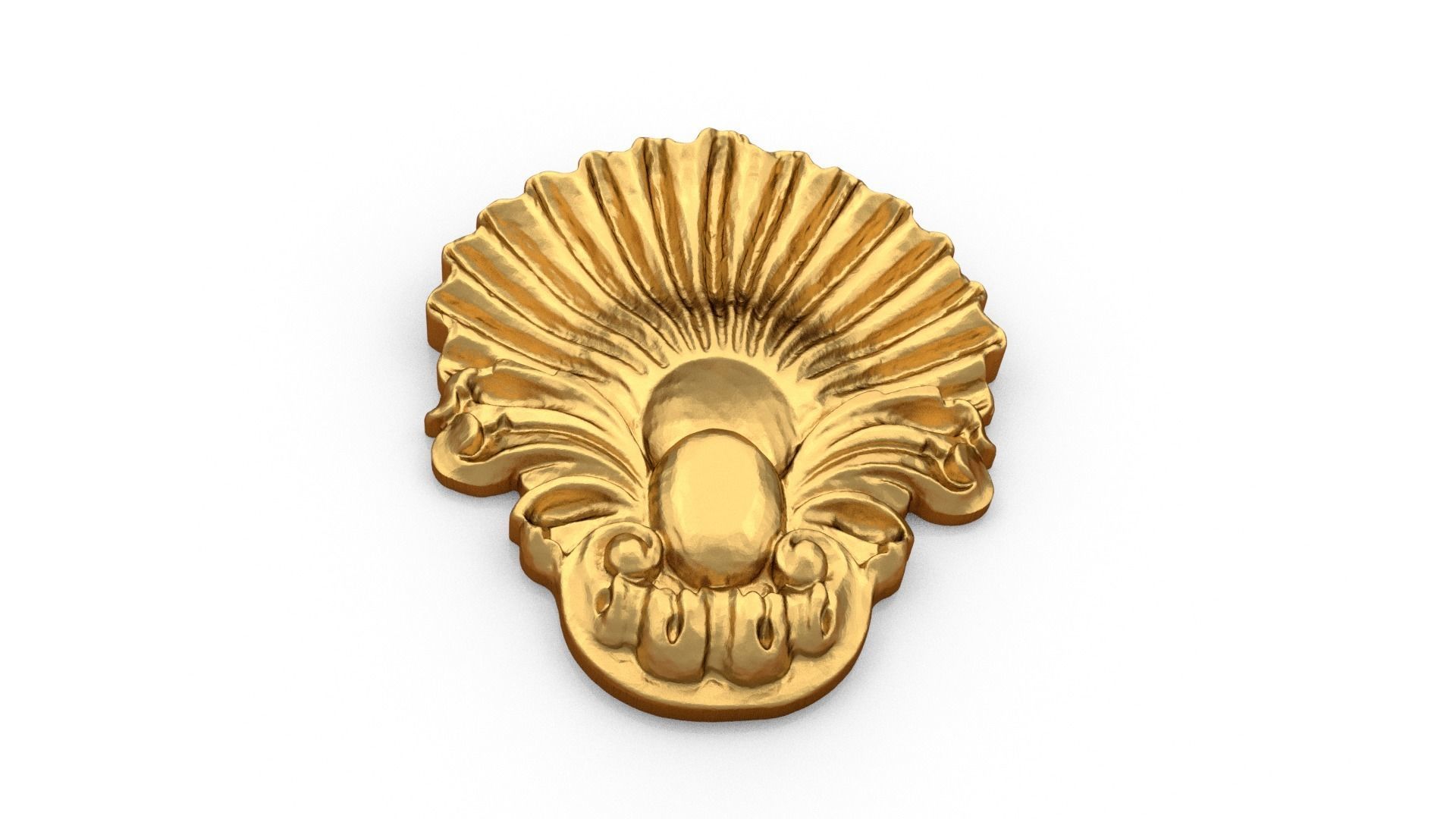 Classic carved decor ornament 476 3D print model_3