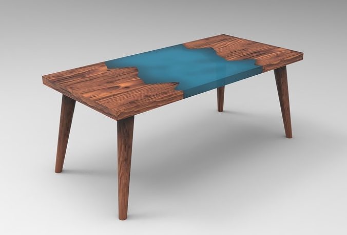 Hog Dining Table Low-poly 3D model