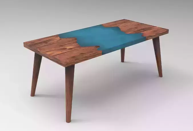 Hog Dining Table Low-poly 3D model