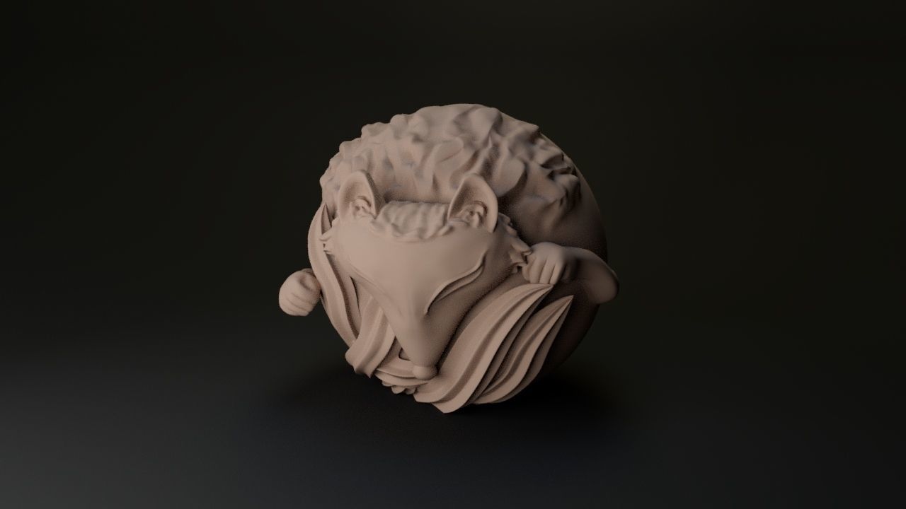 fox candel 3D print model_4
