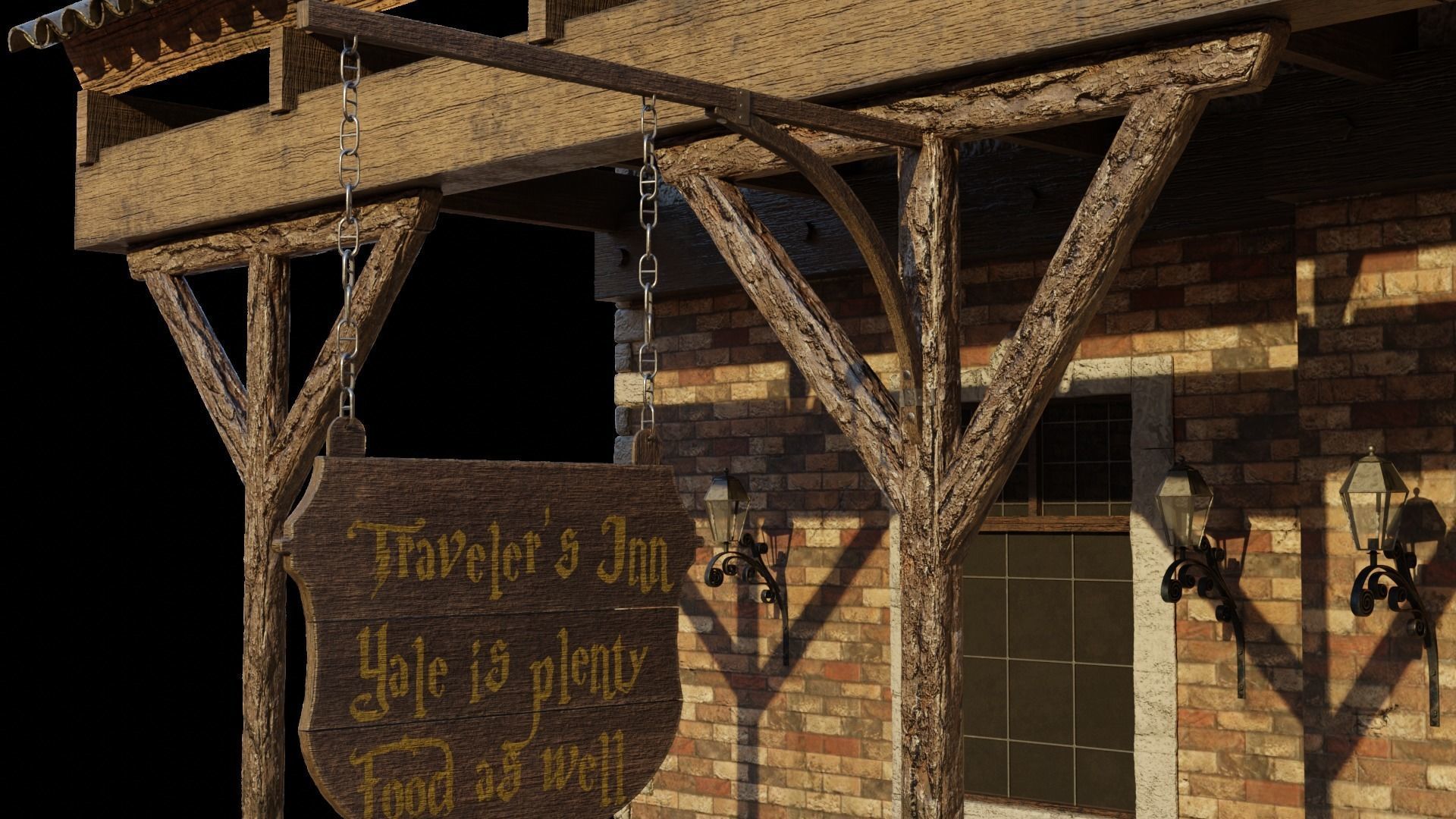 Medieval Inn   3D model_5