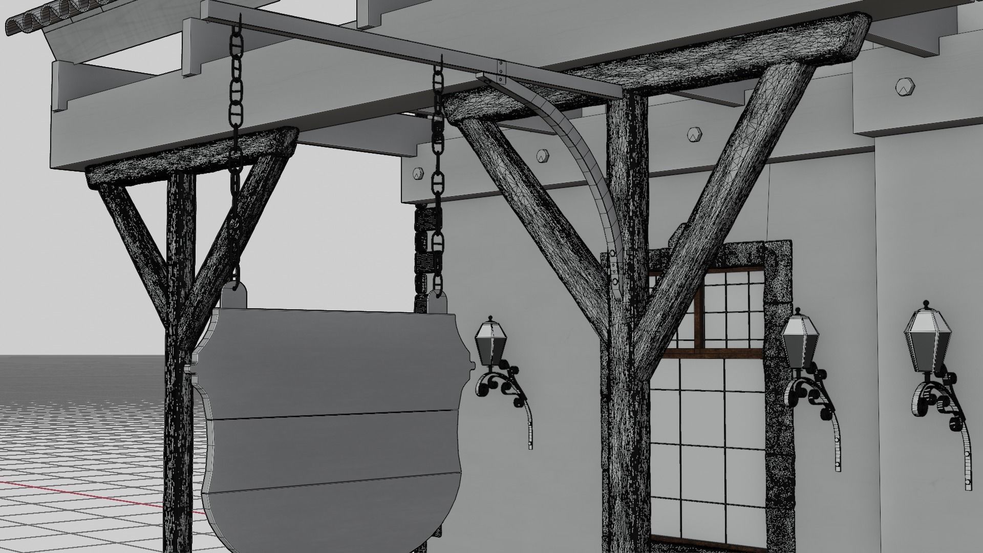 Medieval Inn   3D model_12