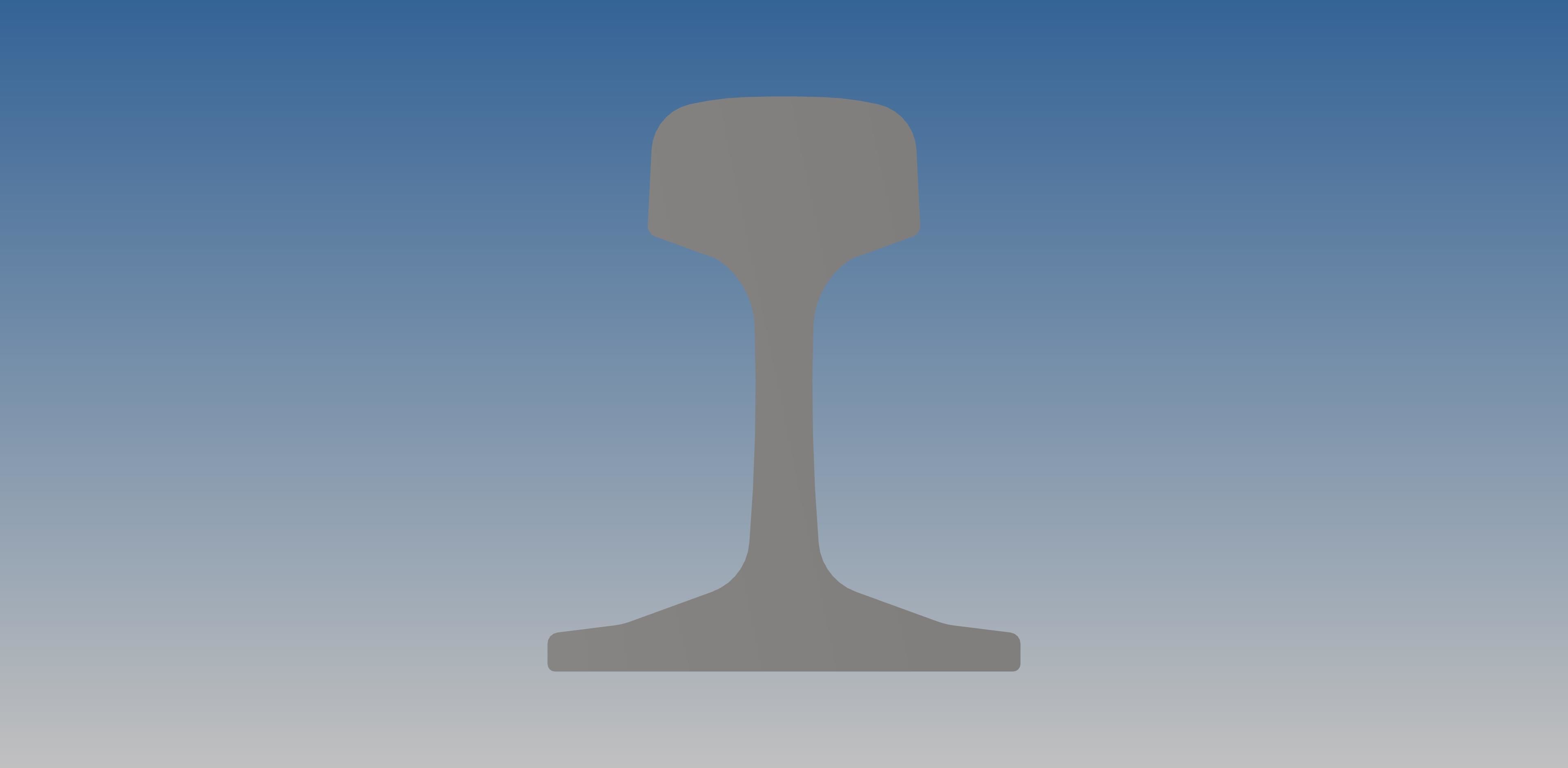 British Standard-EN13674 50E4 rail 3D model_2