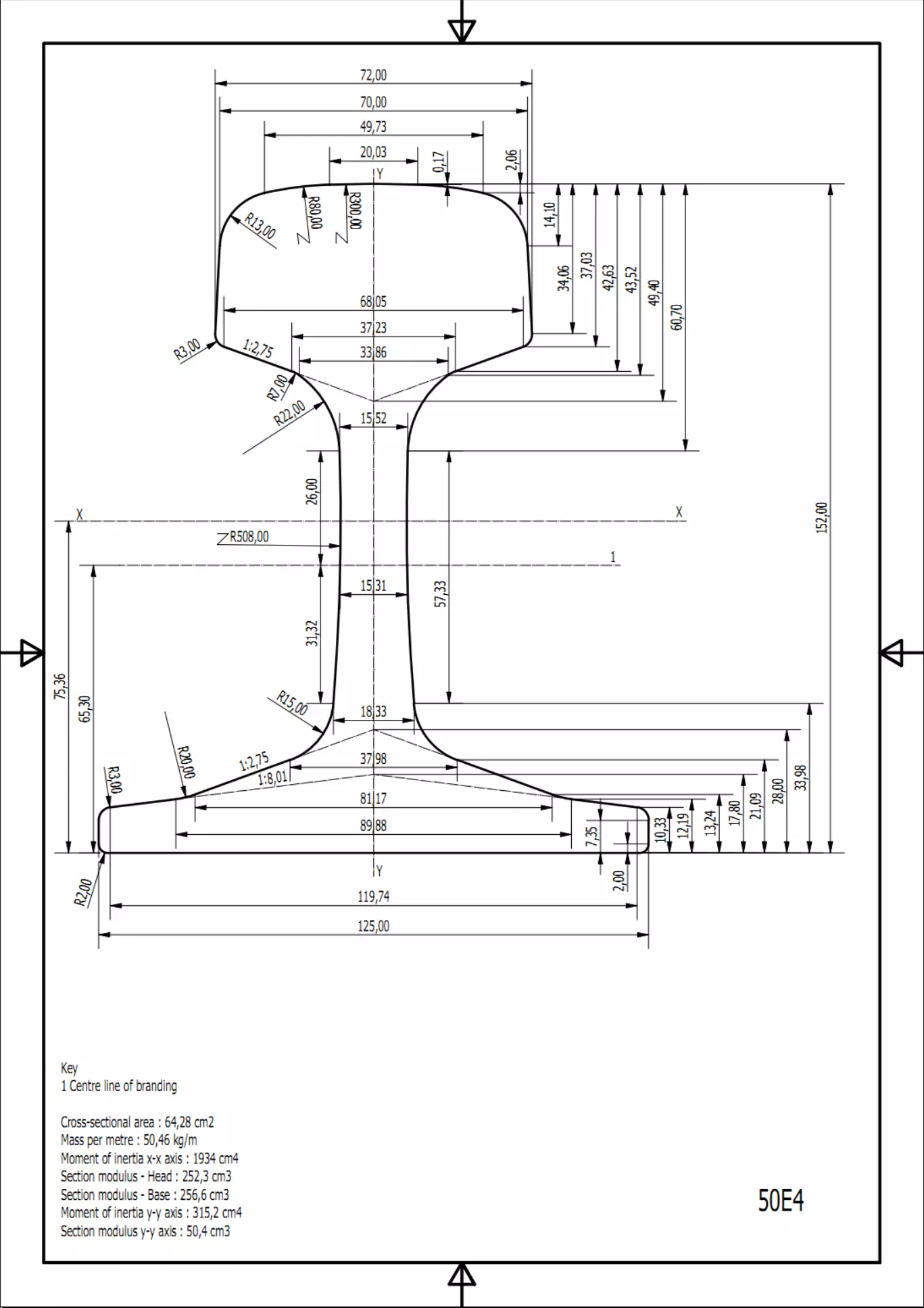 British Standard-EN13674 50E4 rail 3D model_0