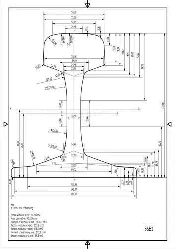 British Standard-EN13674  60E1  rail