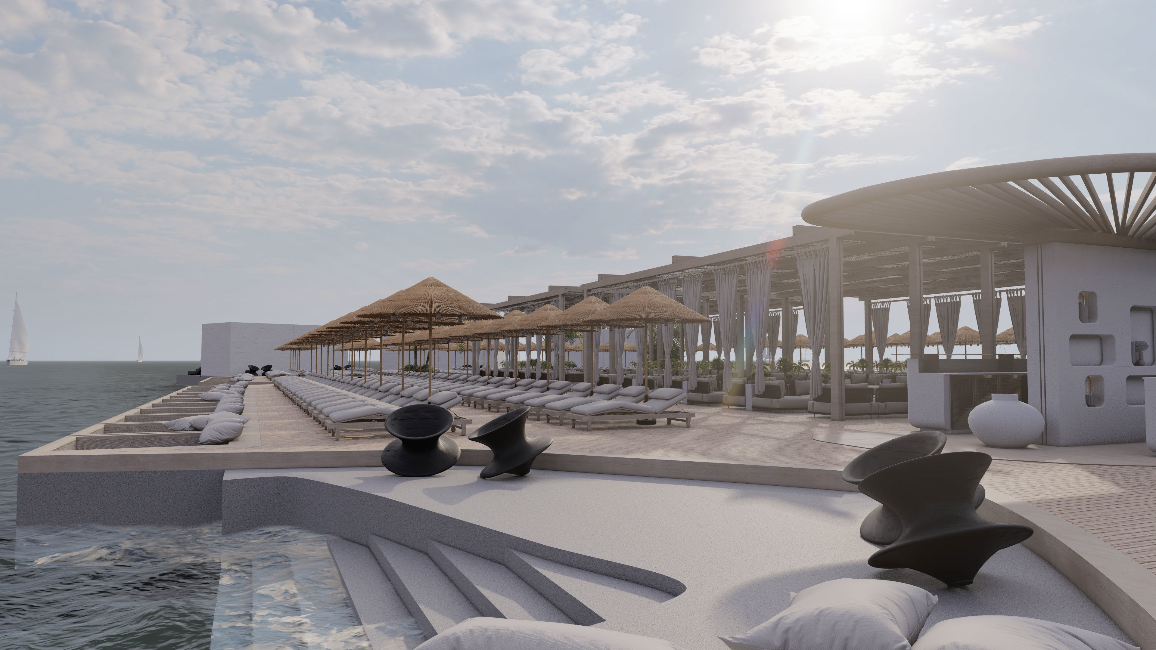 Beach Exterior 3D model_6
