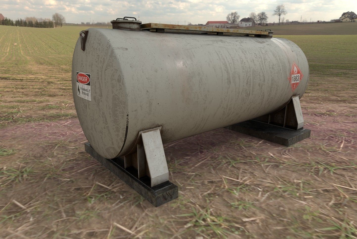 Fuel Tank 01 game ready msfs  Low-poly 3D model_6