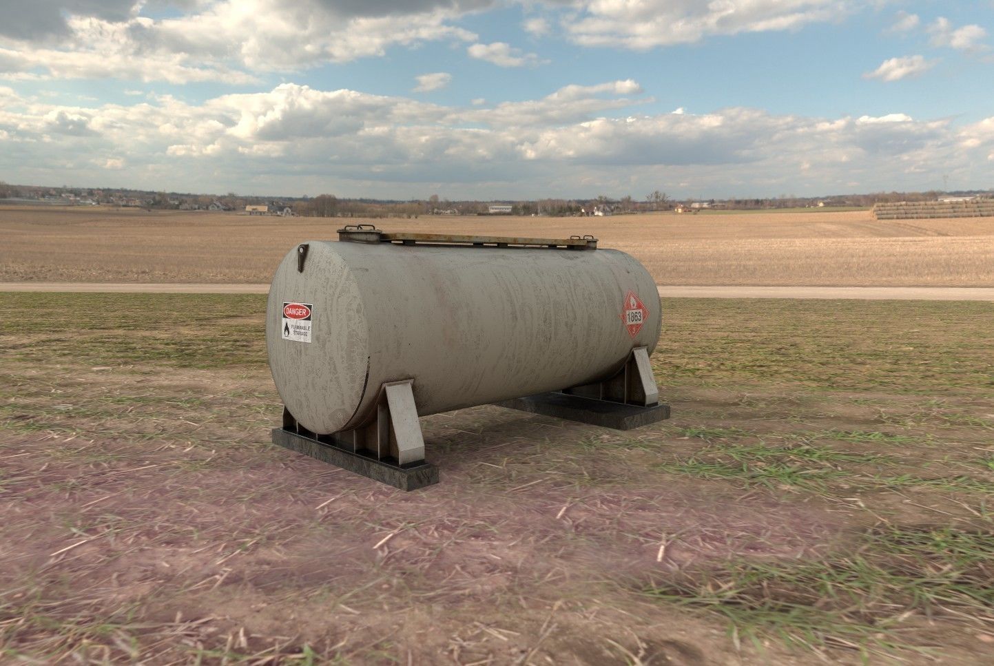 Fuel Tank 01 game ready msfs  Low-poly 3D model_3