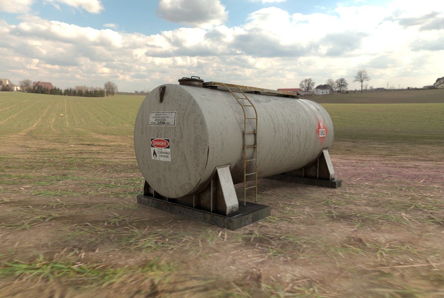 Fuel Tank 01 game ready msfs  Low-poly 3D model_4