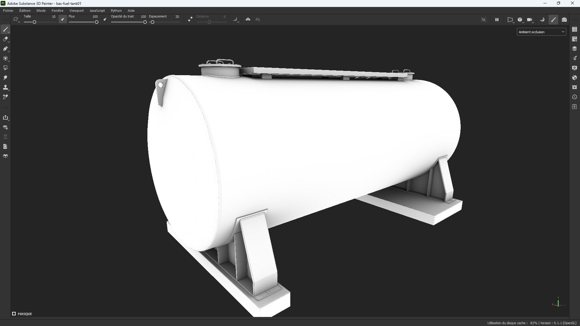 Fuel Tank 01 game ready msfs  Low-poly 3D model_9