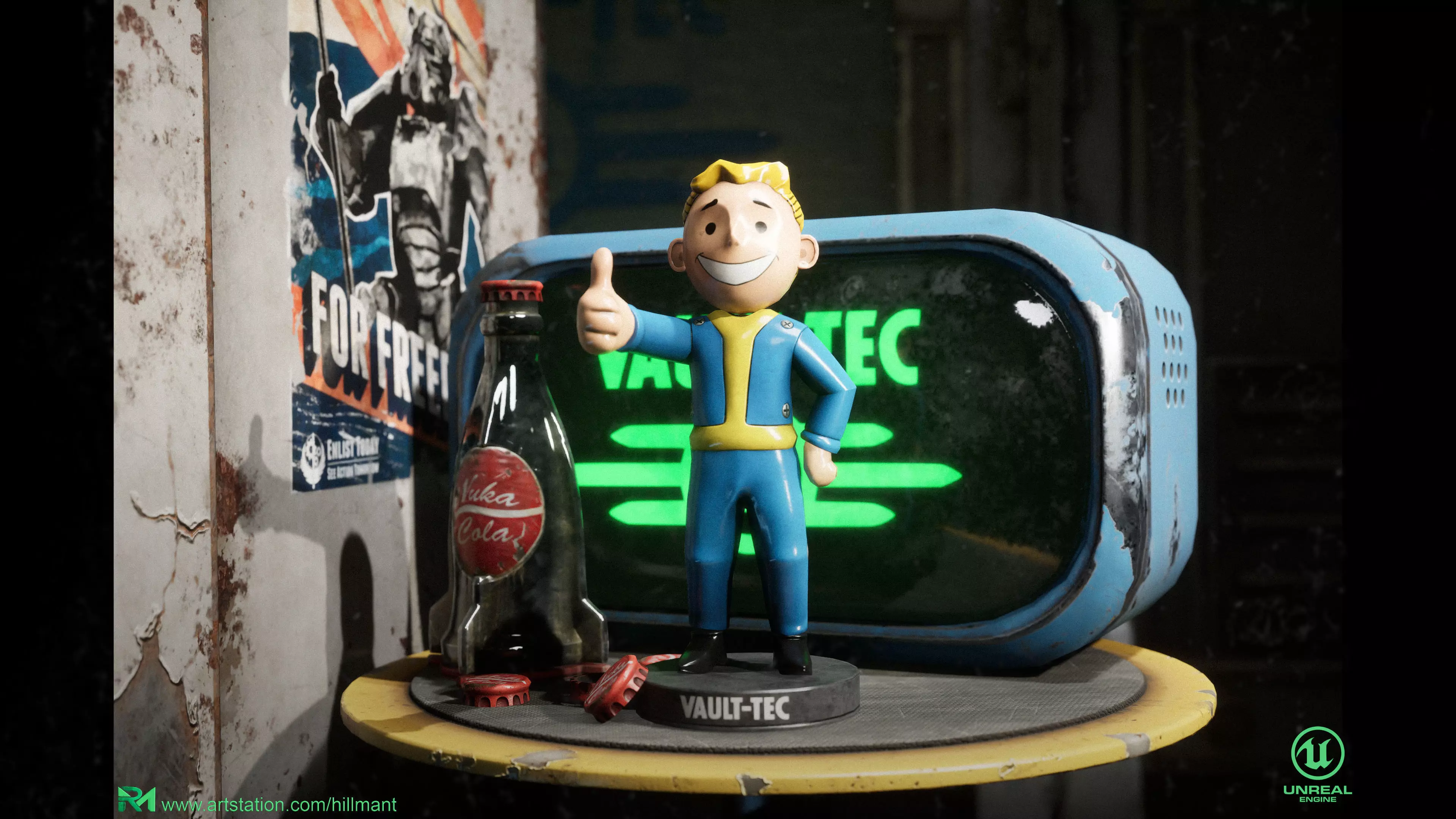Fallout Boy 3d models Low-poly 3D model_0
