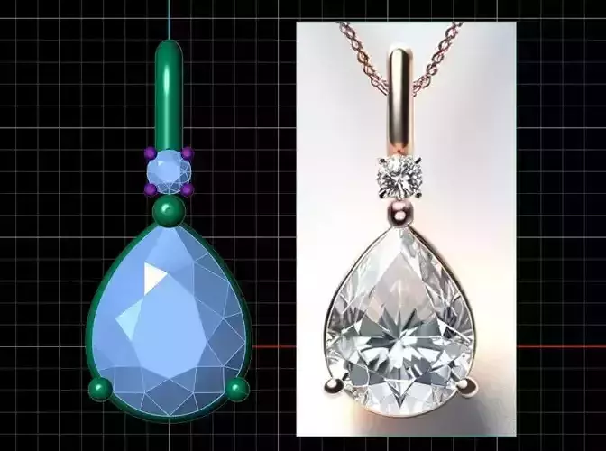 drop womens necklace