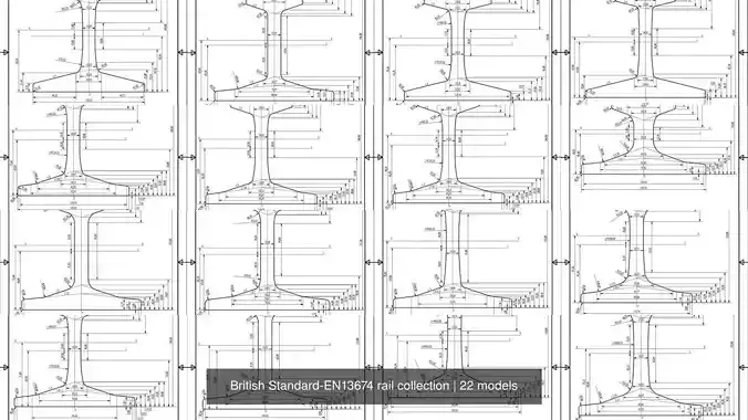 British Standard-EN13674 rail collection