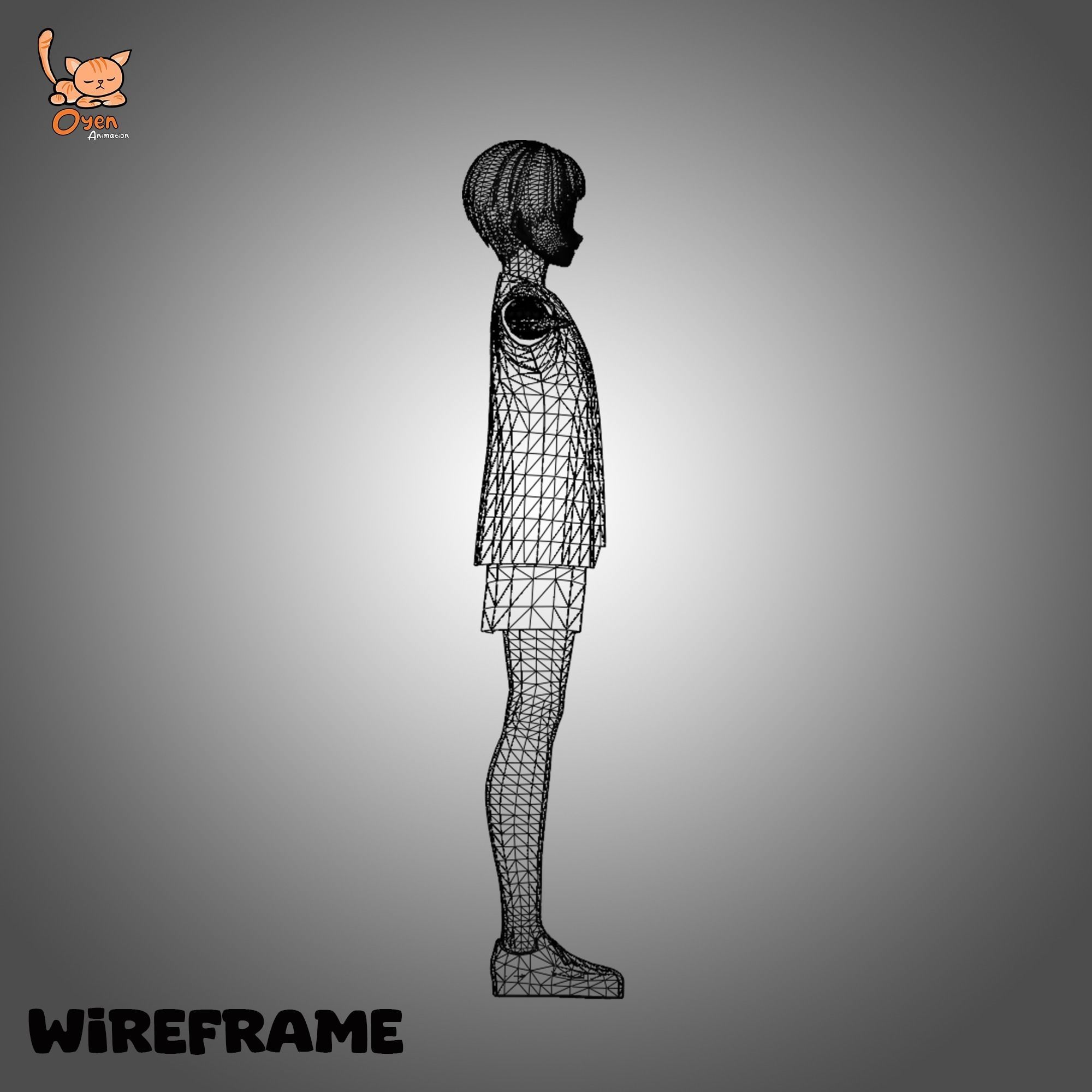 Male Anime Basic Vtuber VRM 3D model_15