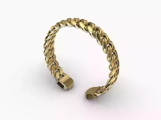 14mm miami cuban chain link bangle bracelet