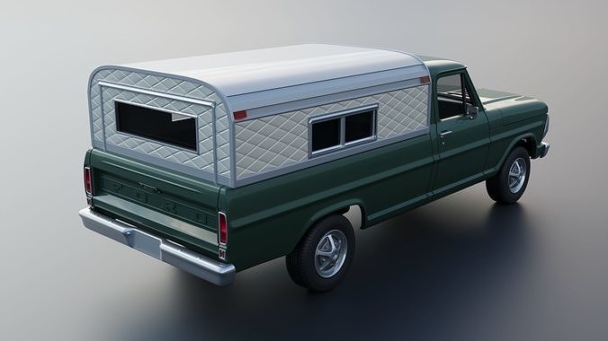 F-100 Camper 1970 3D print model 4
