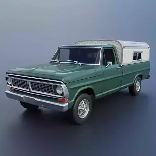 F-100 Camper 1970 3D print model