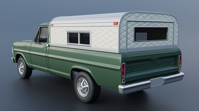 F-100 Camper 1970 3D print model 3