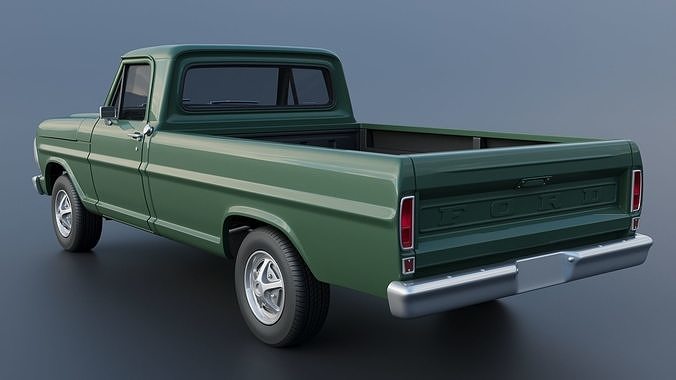 F-100 Camper 1970 3D print model 7