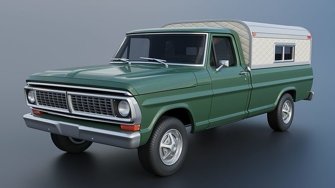 F-100 Camper 1970 3D print model 2