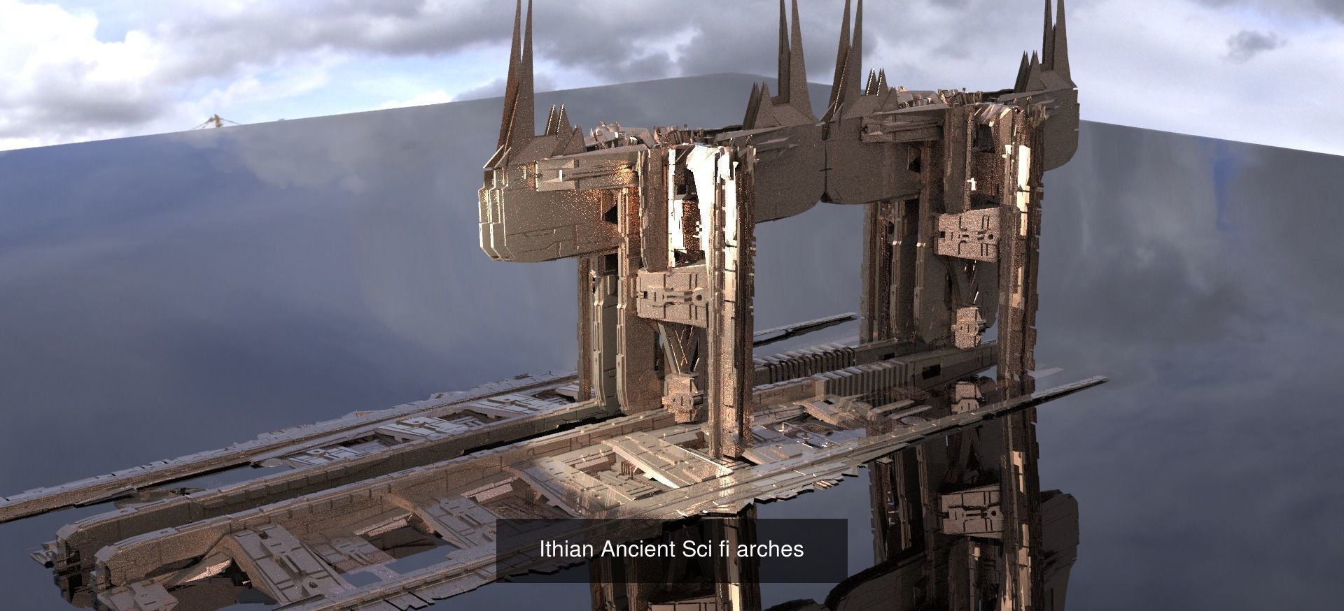 Sci Fi Modern art deco City tower collection 1 _24