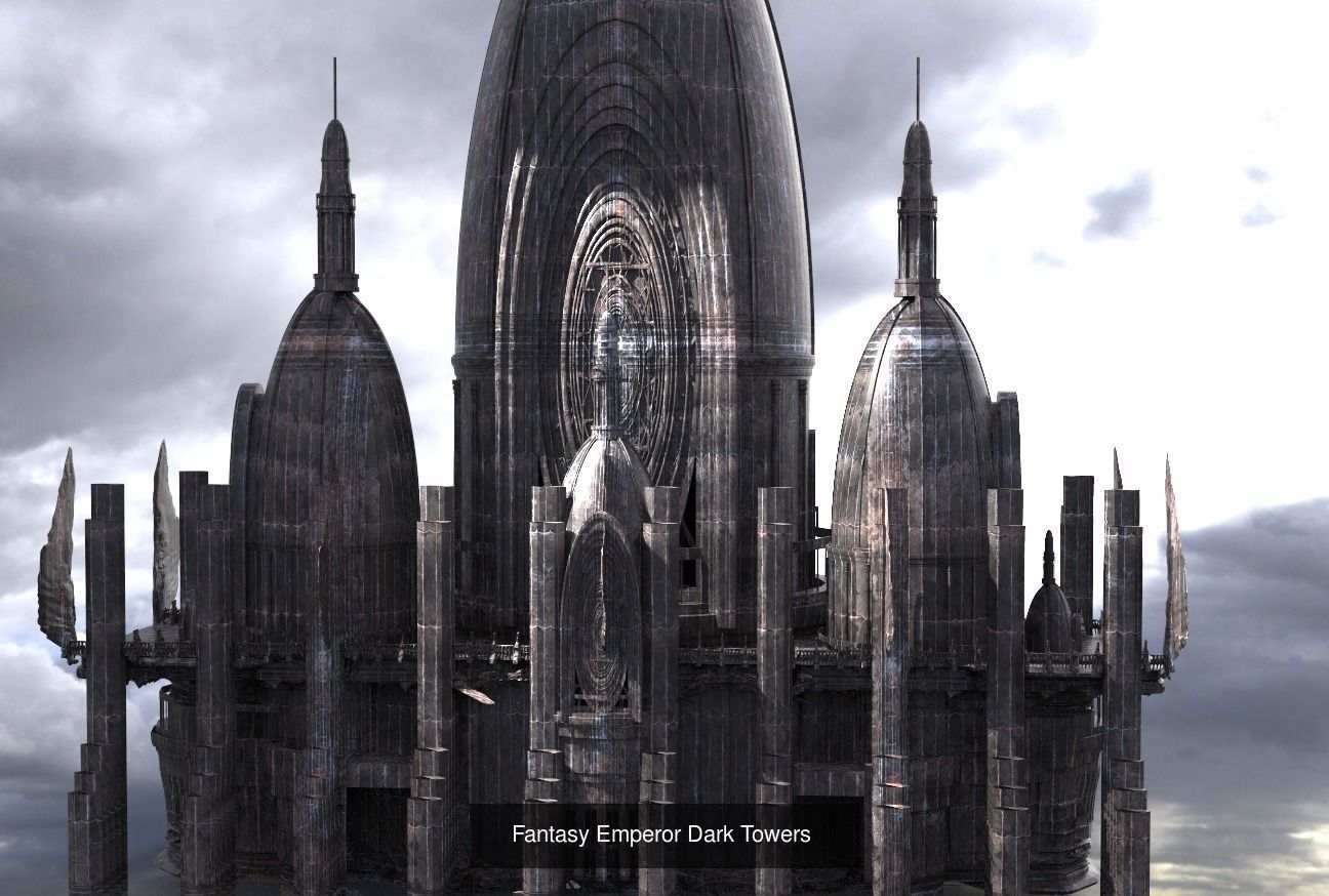 Sci Fi Modern art deco City tower collection 1 _14