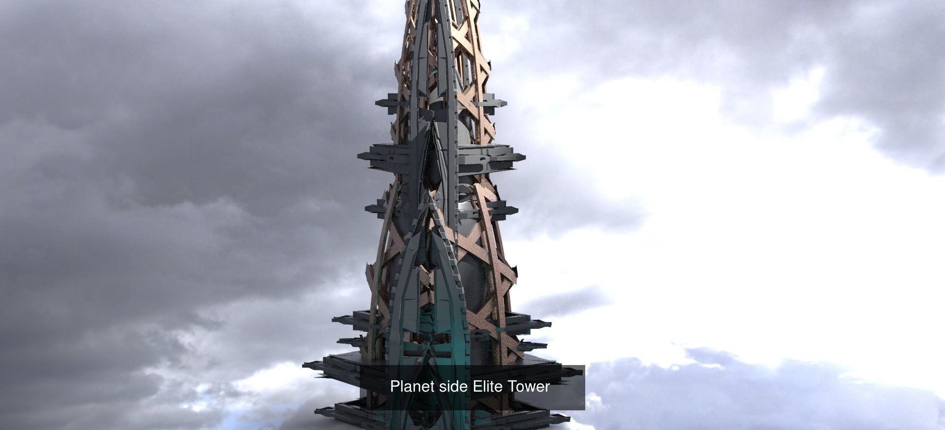 Sci Fi Modern art deco City tower collection 1 _38