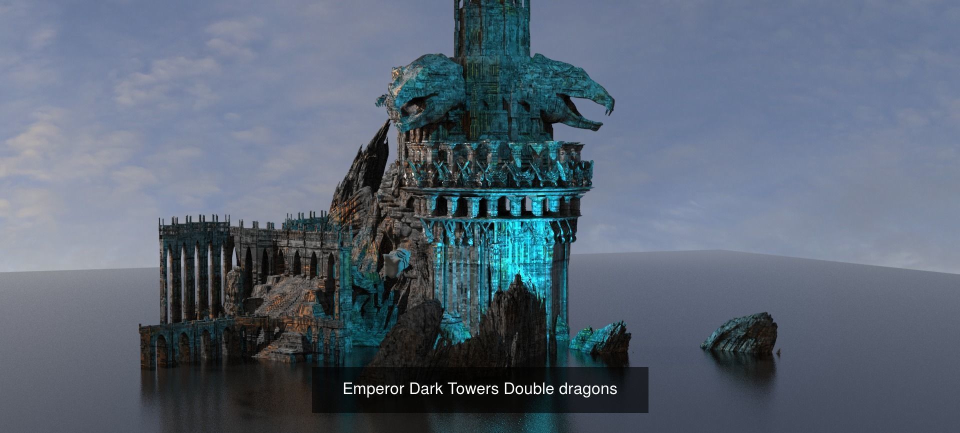 Sci Fi Modern art deco City tower collection 1 _48