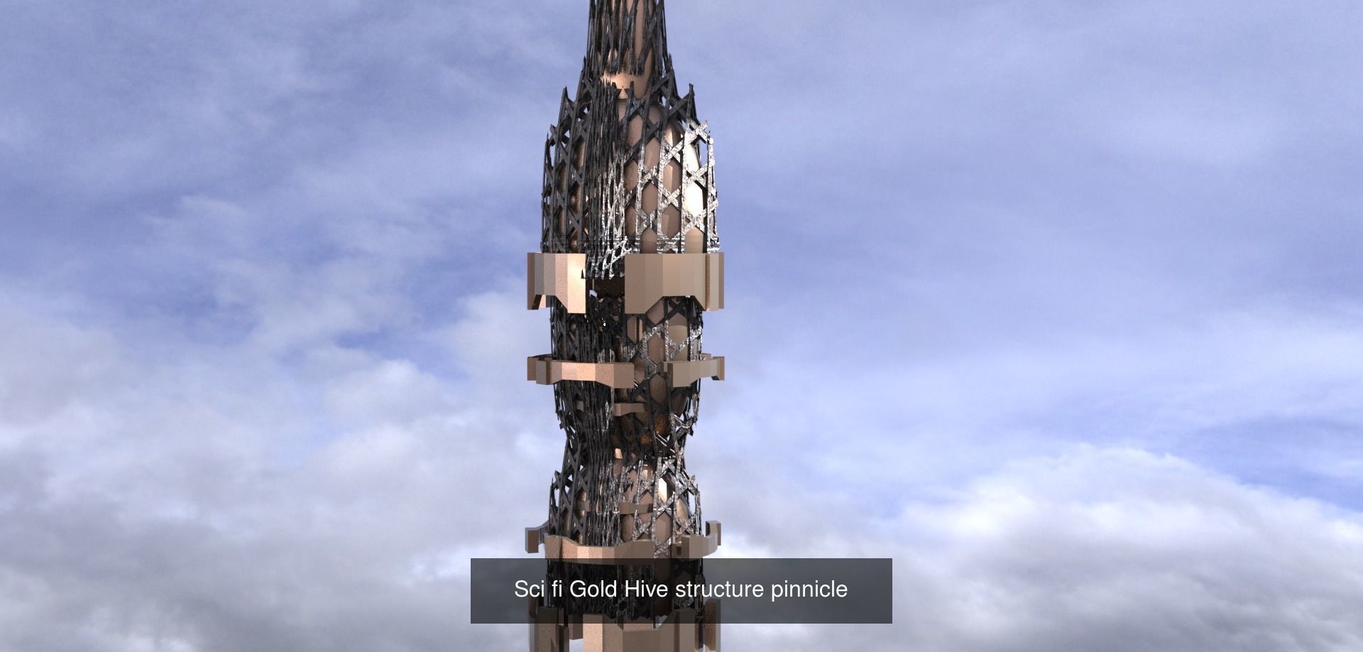 Sci Fi Modern art deco City tower collection 1 _59