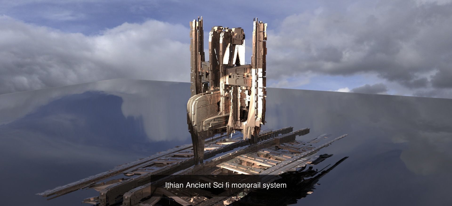 Sci Fi Modern art deco City tower collection 1 _25