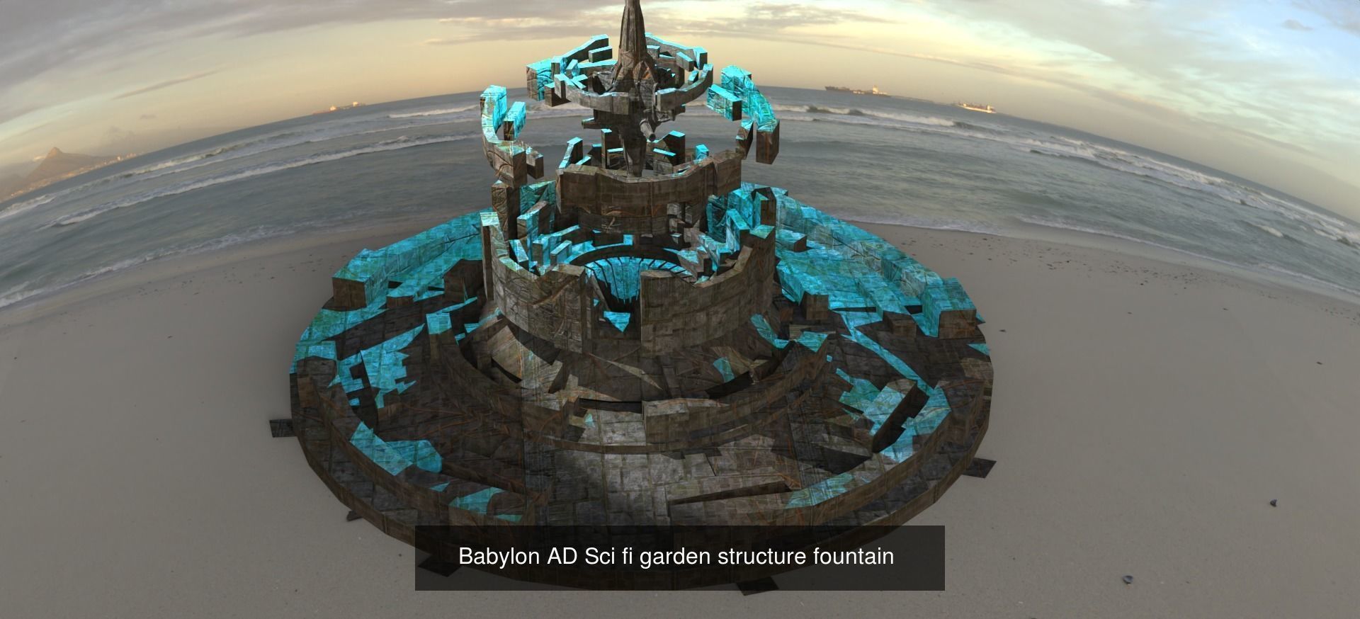 Sci Fi Modern art deco City tower collection 1 _55