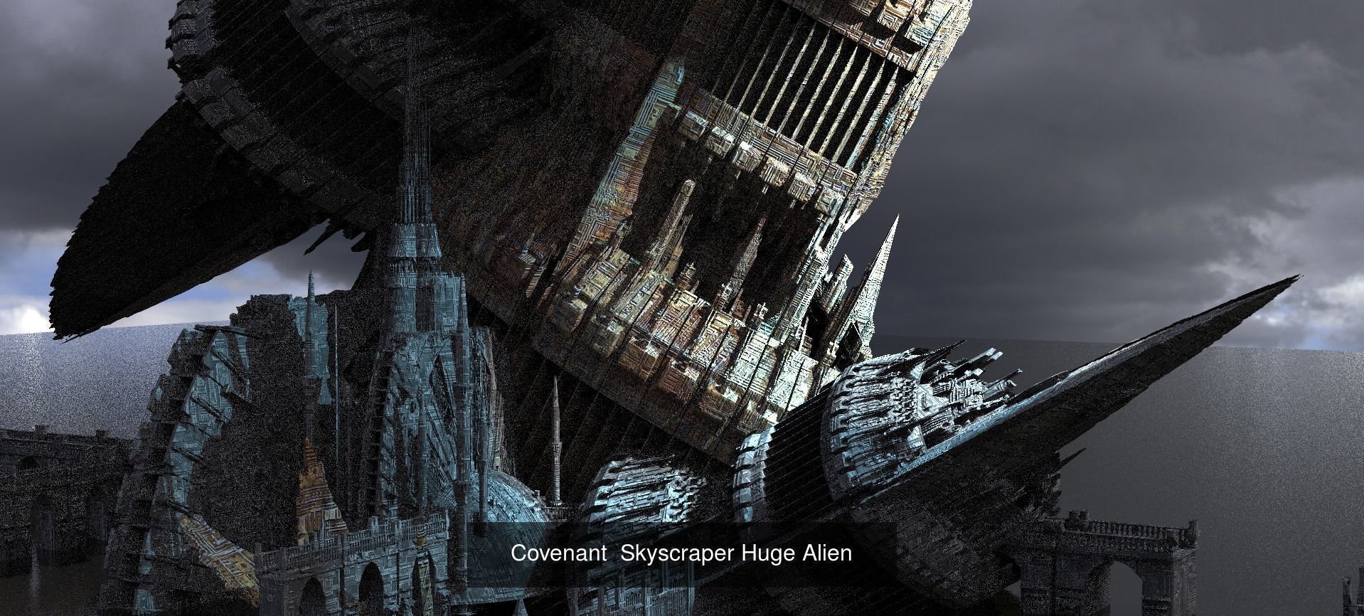 Sci Fi Modern art deco City tower collection 1 _11