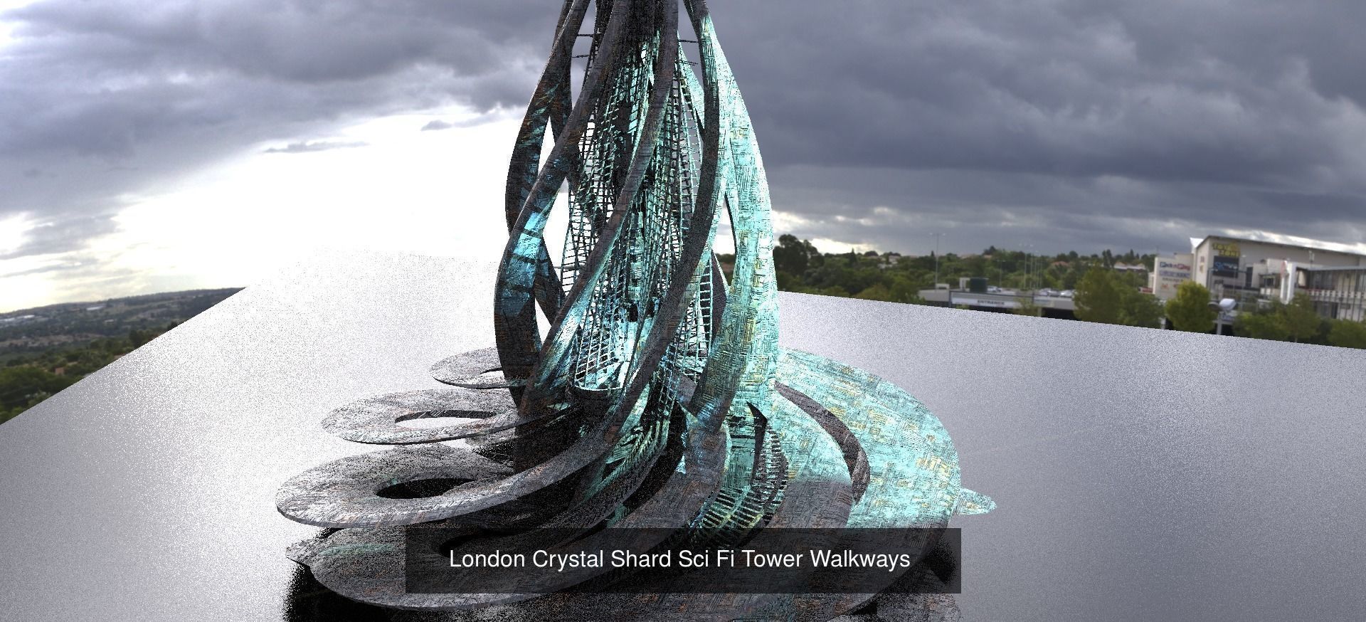 Sci Fi Modern art deco City tower collection 1 _18