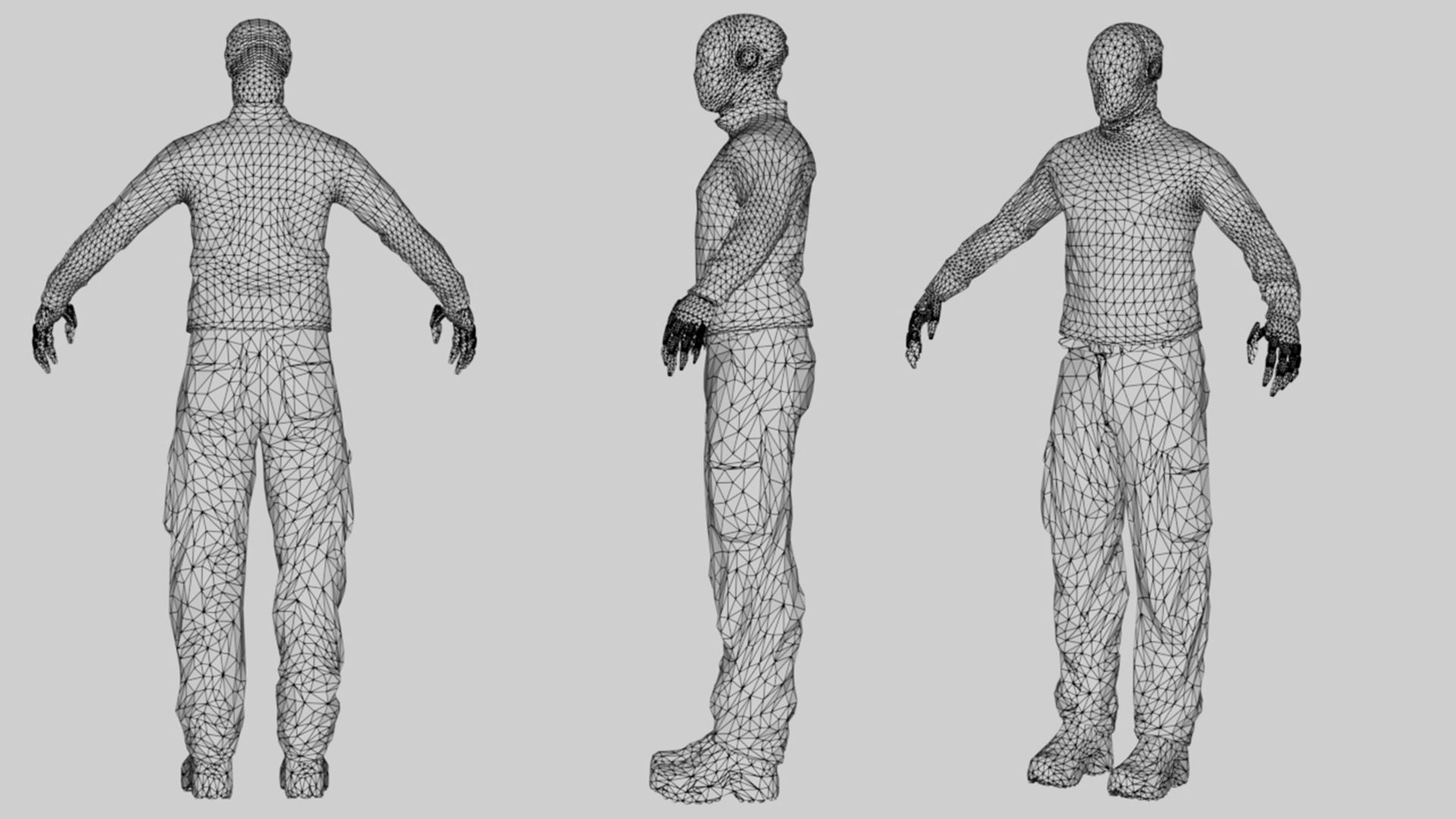 Robot Soldier Low-poly 3D model_12