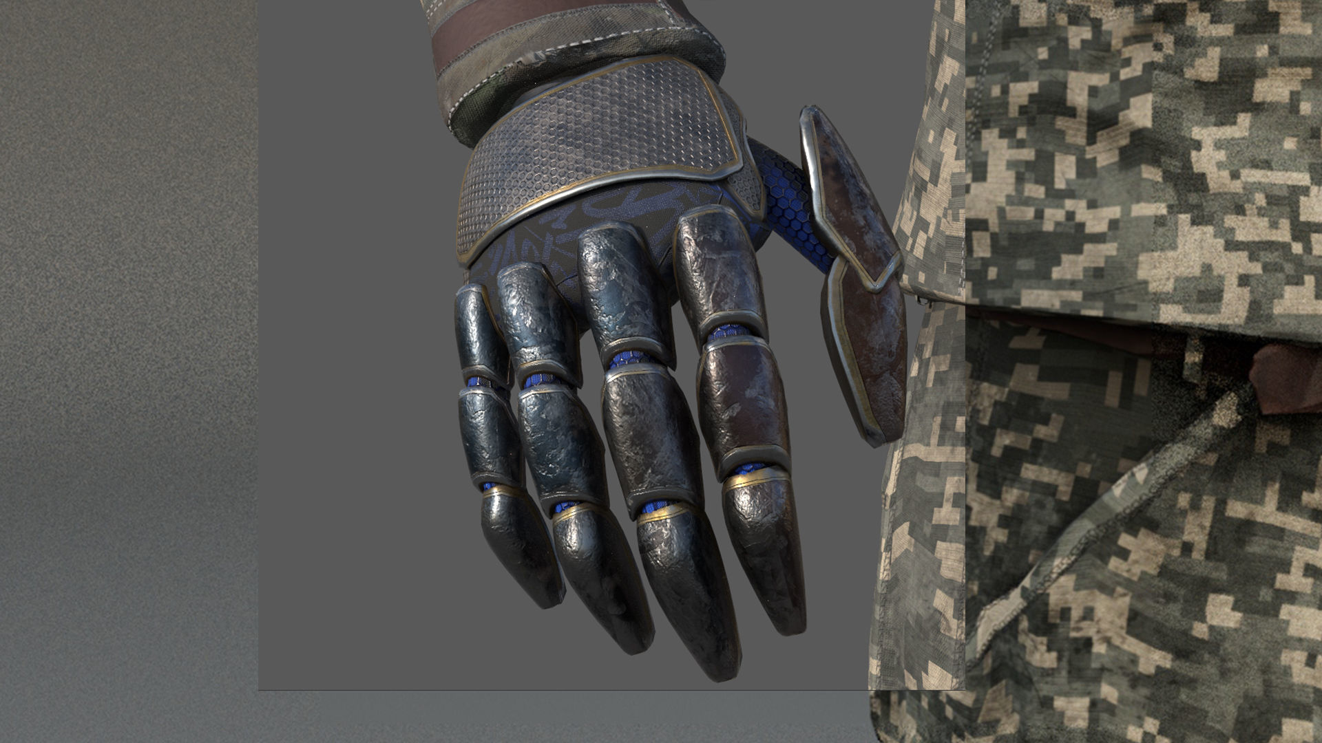 Robot Soldier Low-poly 3D model_4