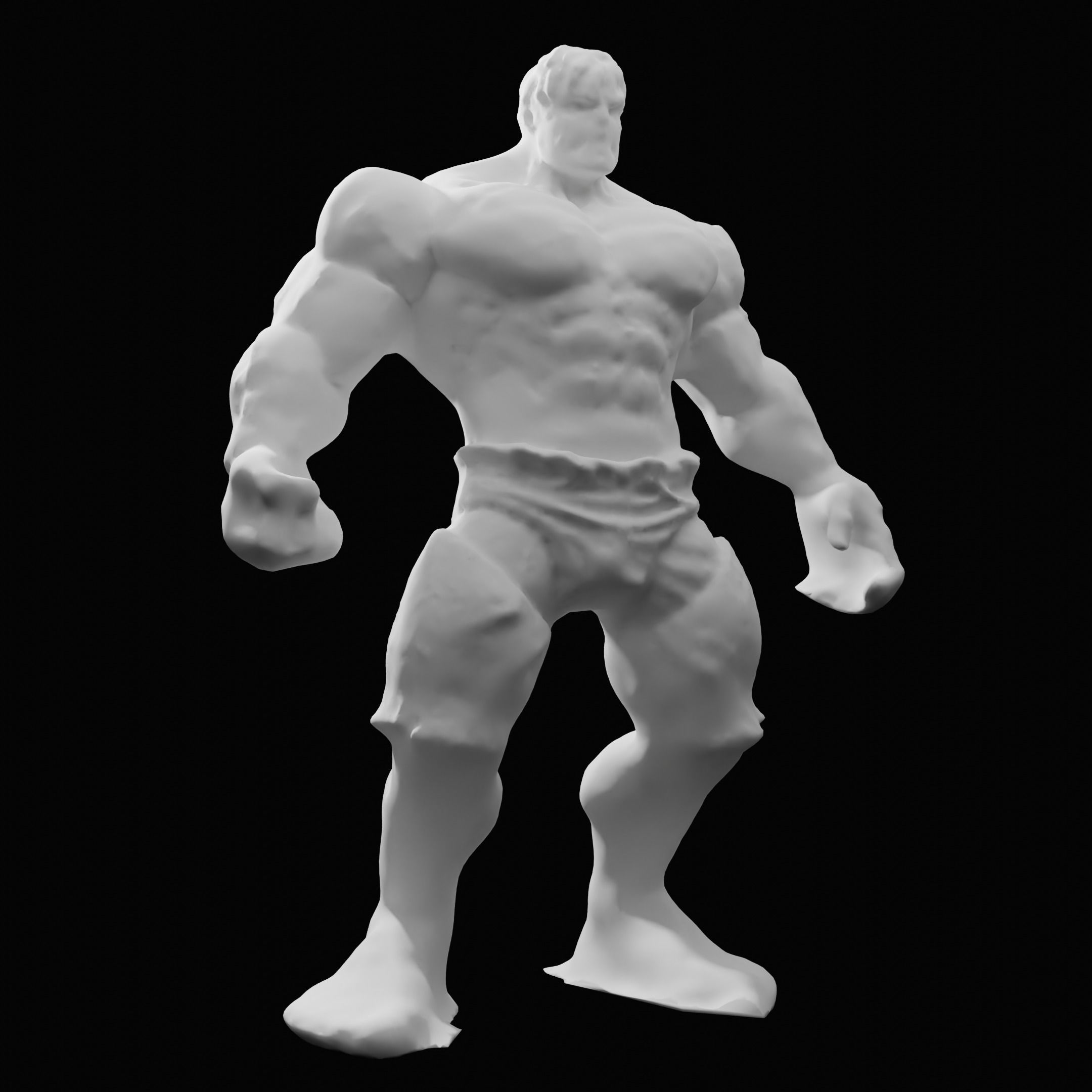 Hulk 3D Model  Low-poly 3D model_3