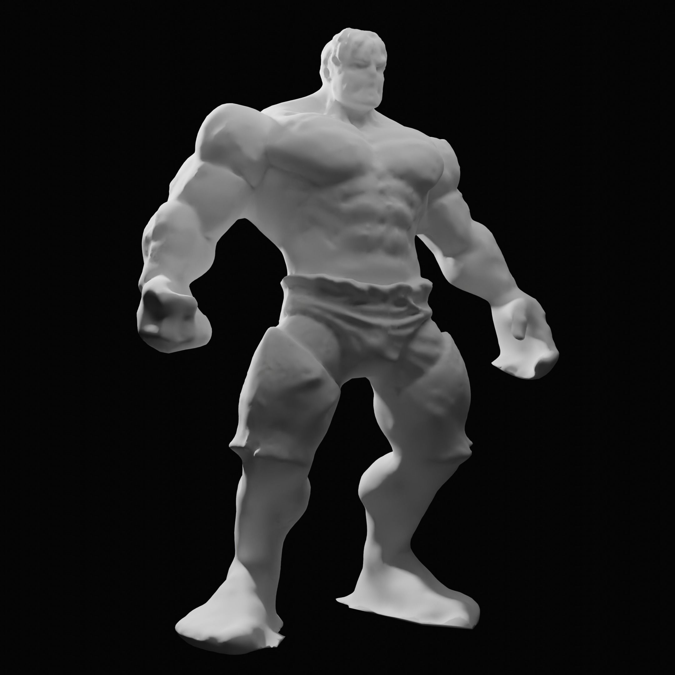Hulk 3D Model  Low-poly 3D model_4