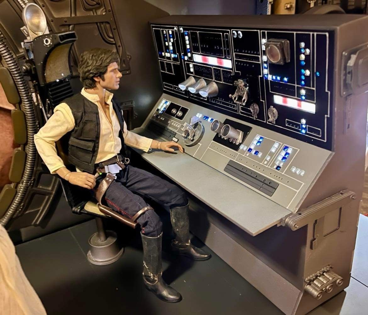 Jazzinc upgrade Millennium Falcon Engineering console 3D model_2