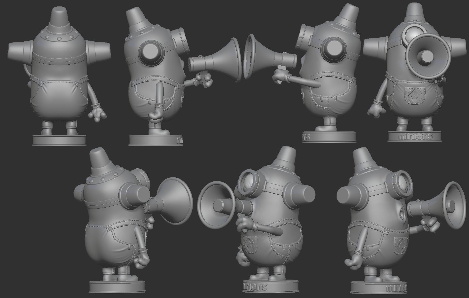 Minion BidoBido 3D print model_6