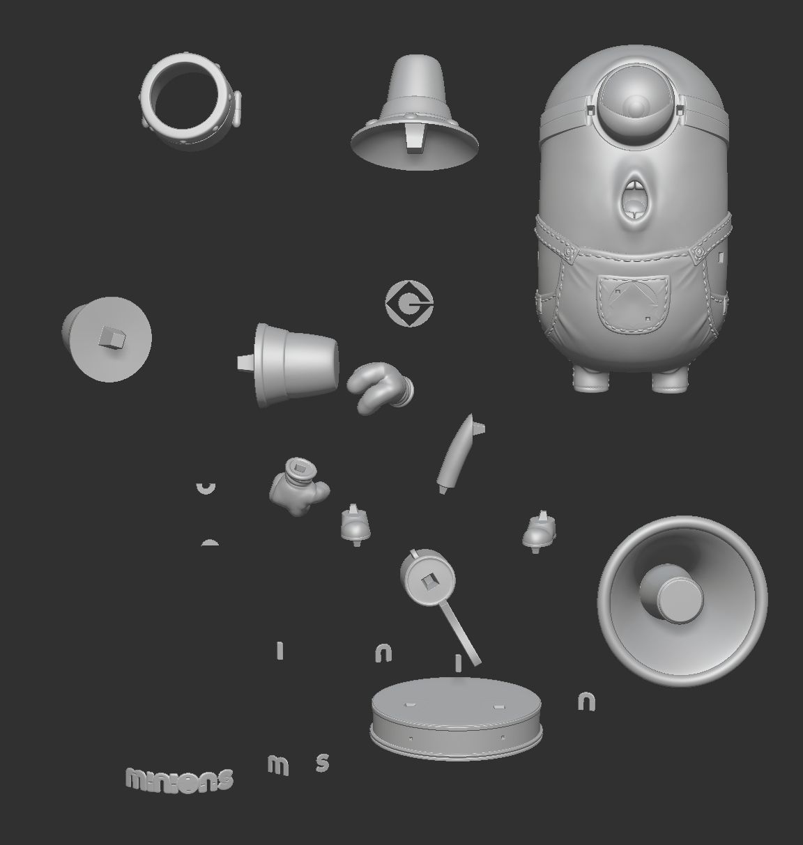 Minion BidoBido 3D print model_7