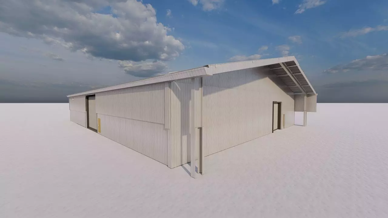 Warehouse-Warehouse Building 3D model_0