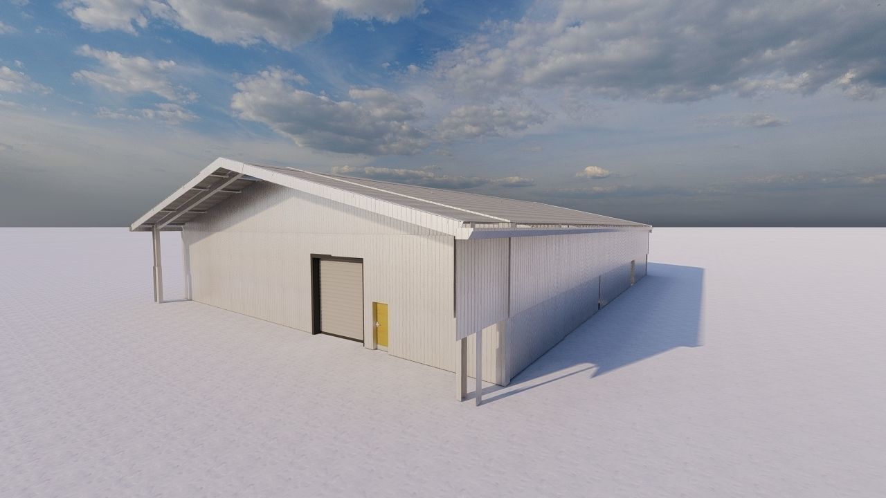 Warehouse-Warehouse Building 3D model_16