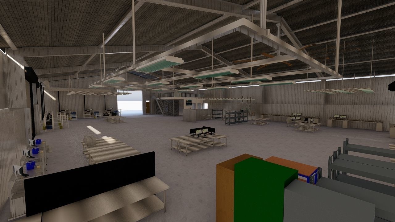 Warehouse-Warehouse Building 3D model_8