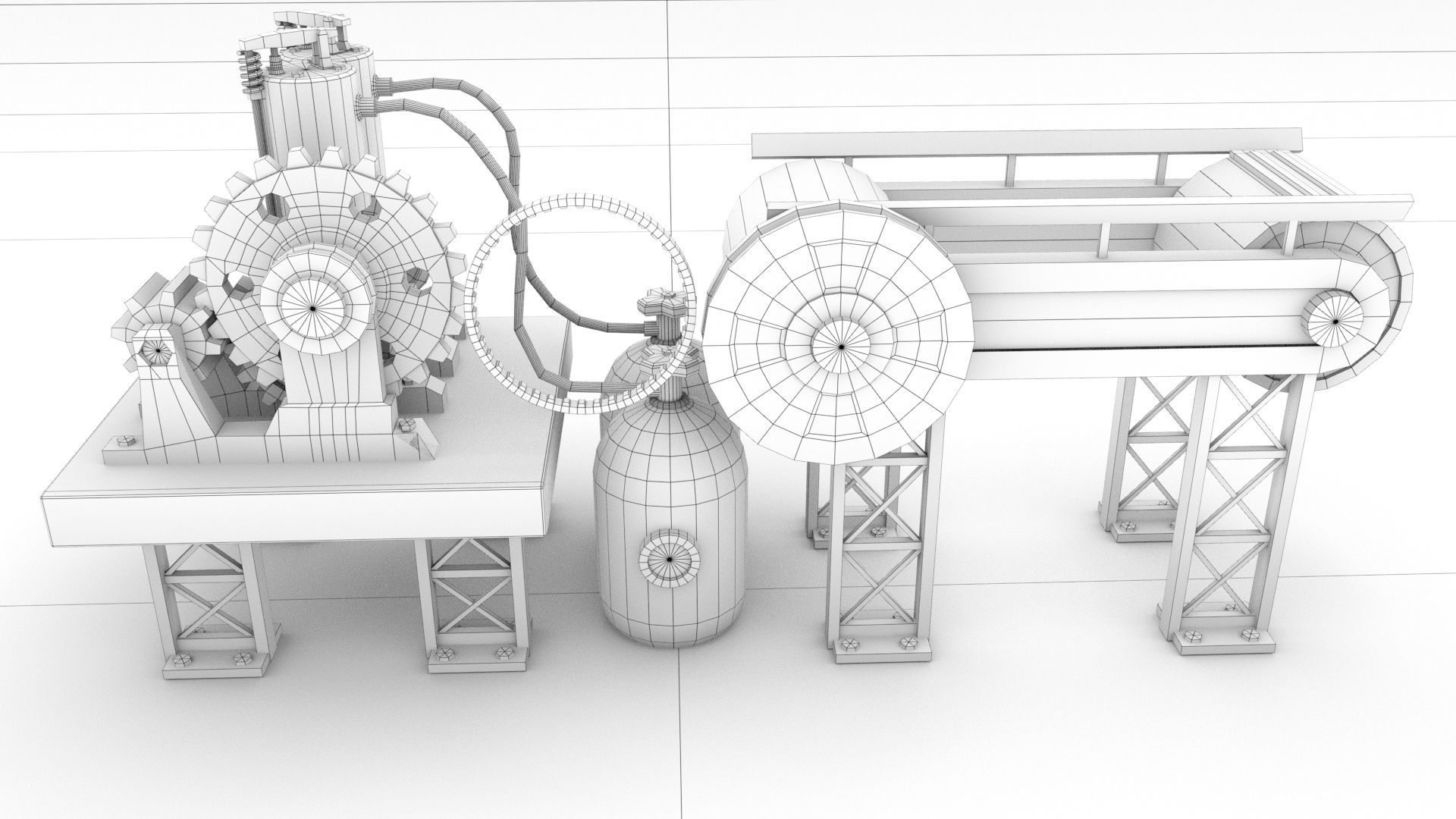 laos Rigging Mechanical Low-poly 3D model_8