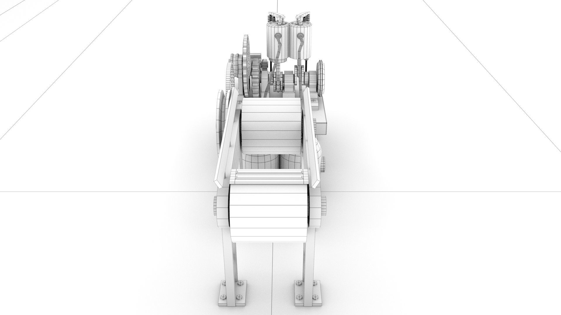 laos Rigging Mechanical Low-poly 3D model_9