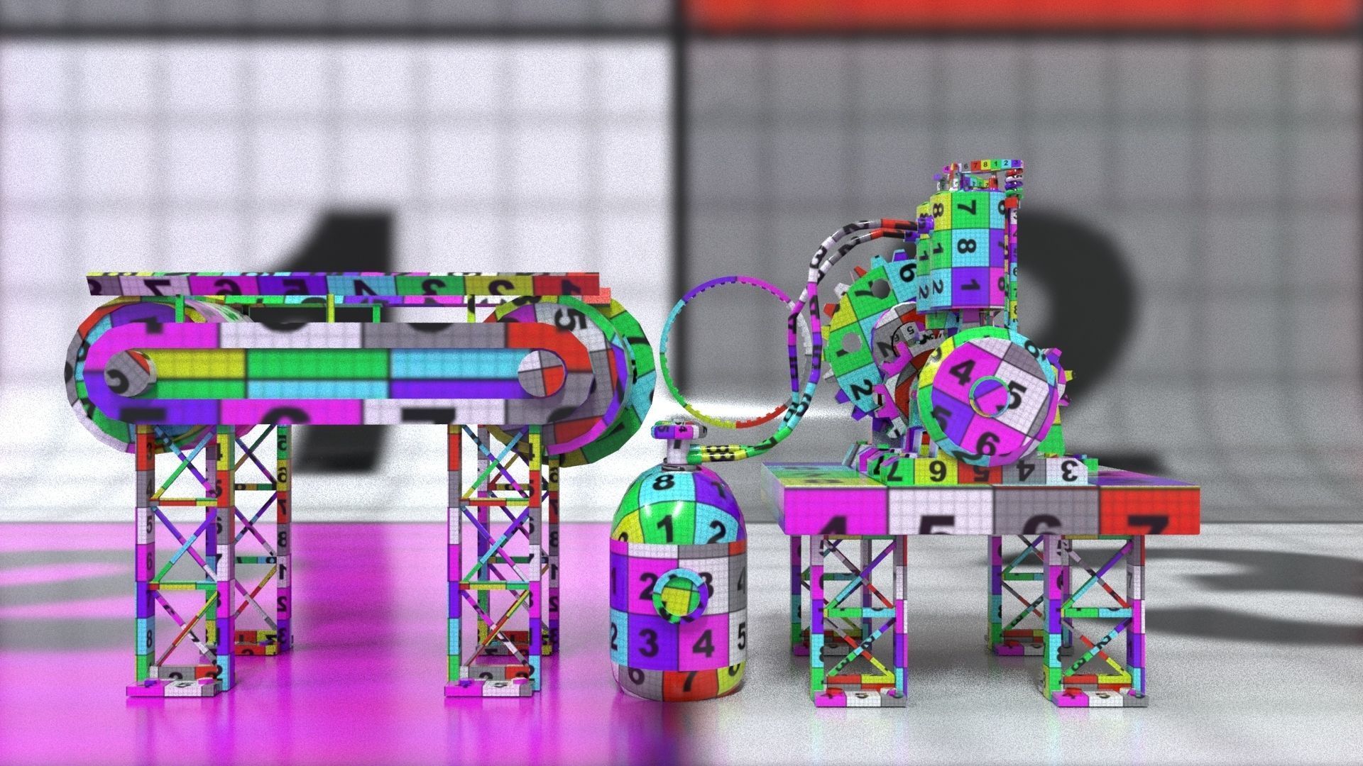 laos Rigging Mechanical Low-poly 3D model_10