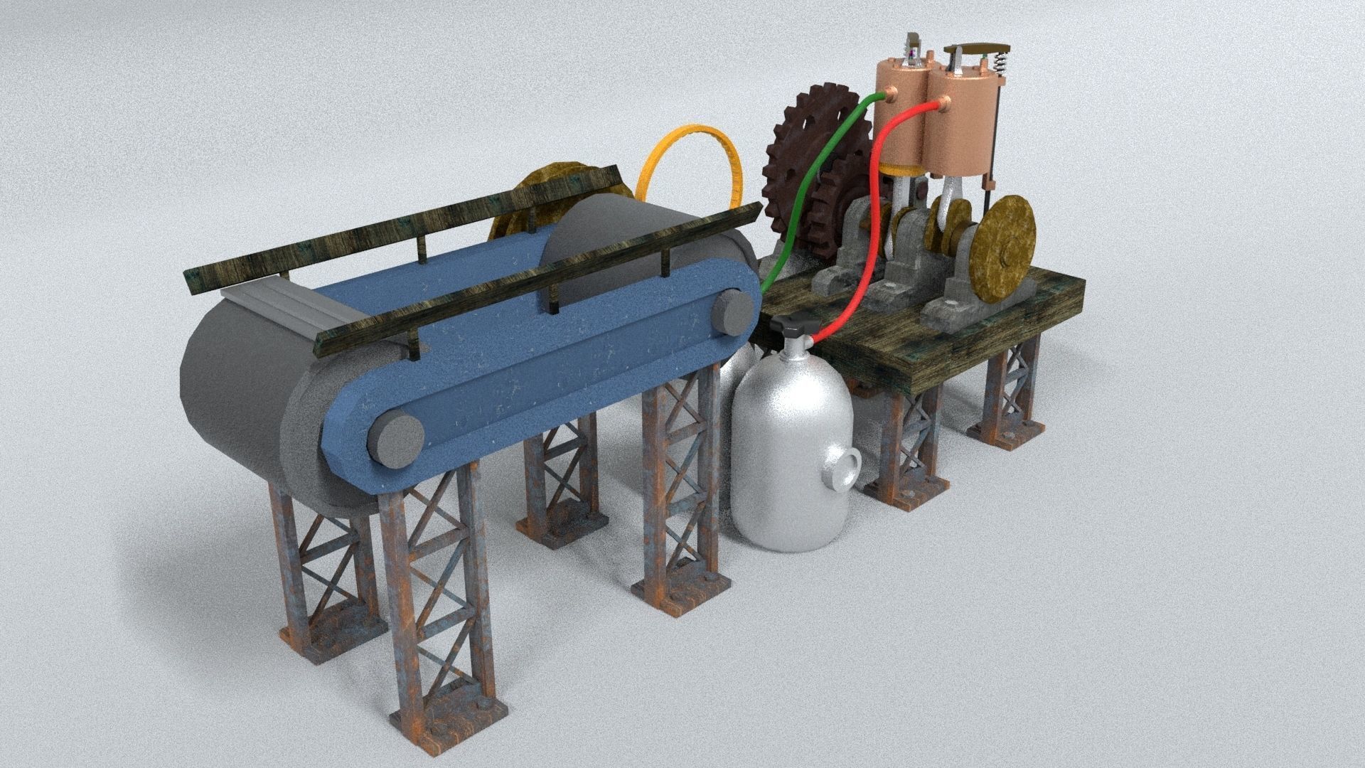 laos Rigging Mechanical Low-poly 3D model_1