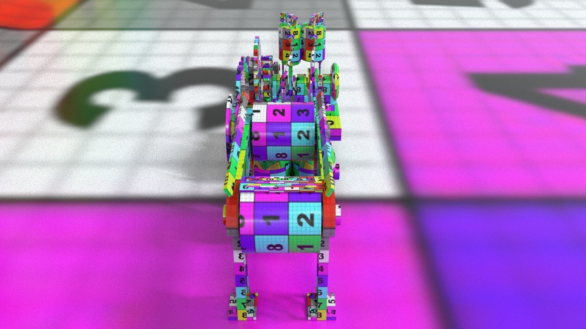 laos Rigging Mechanical Low-poly 3D model_14