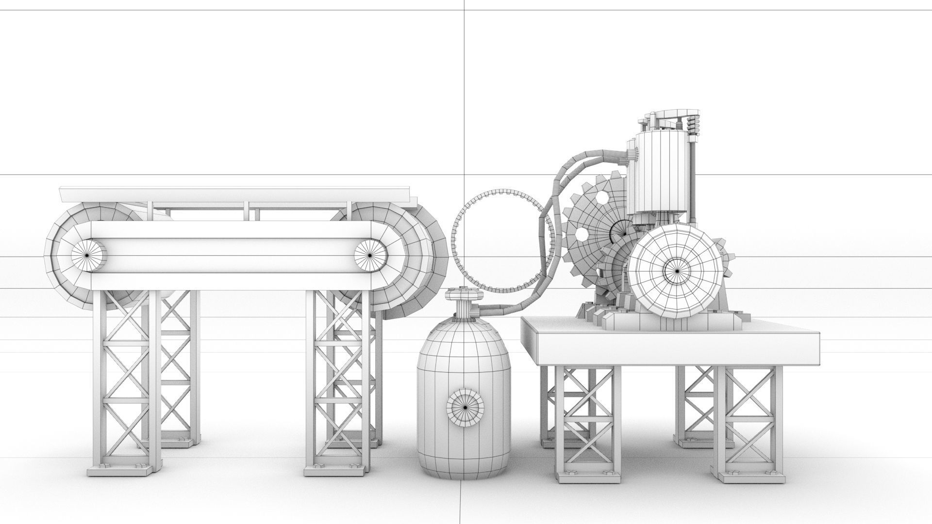 laos Rigging Mechanical Low-poly 3D model_5