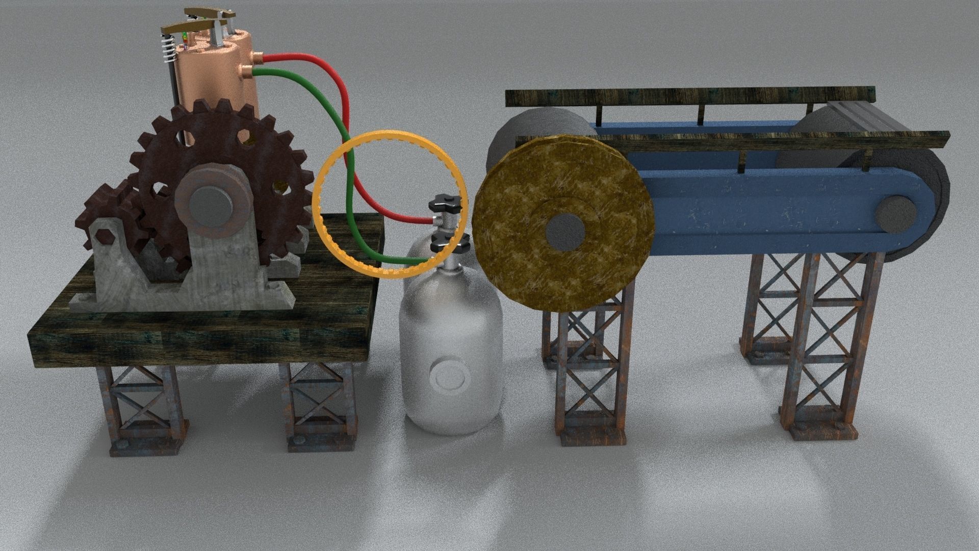 laos Rigging Mechanical Low-poly 3D model_3